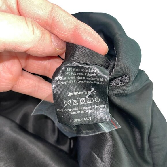 Baum Und Pferdgarten Womens Trousers Size 42 Blue Wide Leg Cropped Pockets New - Picture 10 of 10